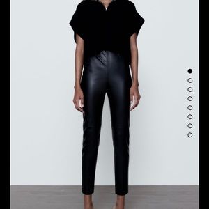 Faux Leather High Waisted Leggings